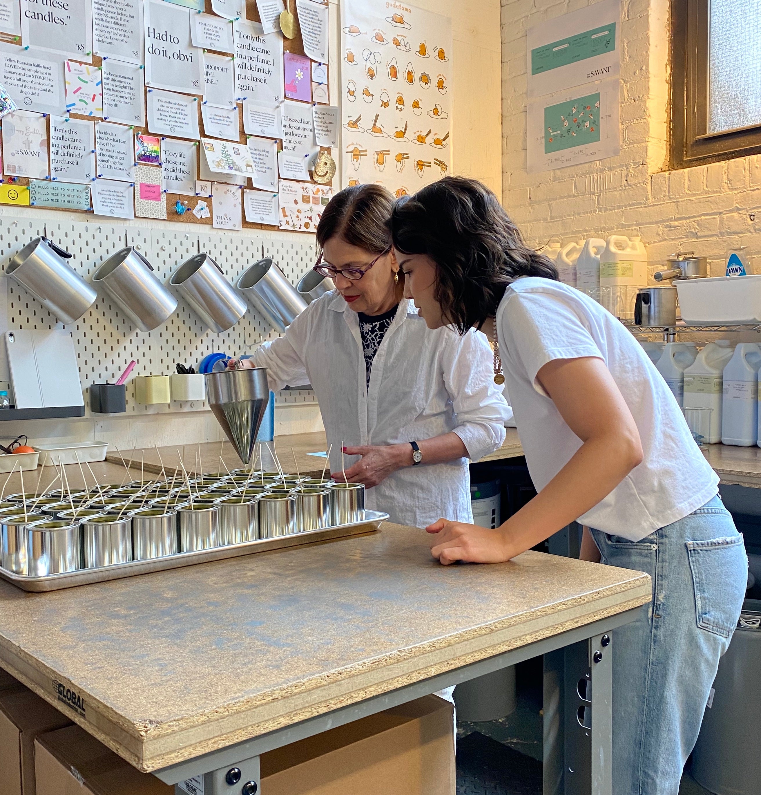 Inside our Candle Studio