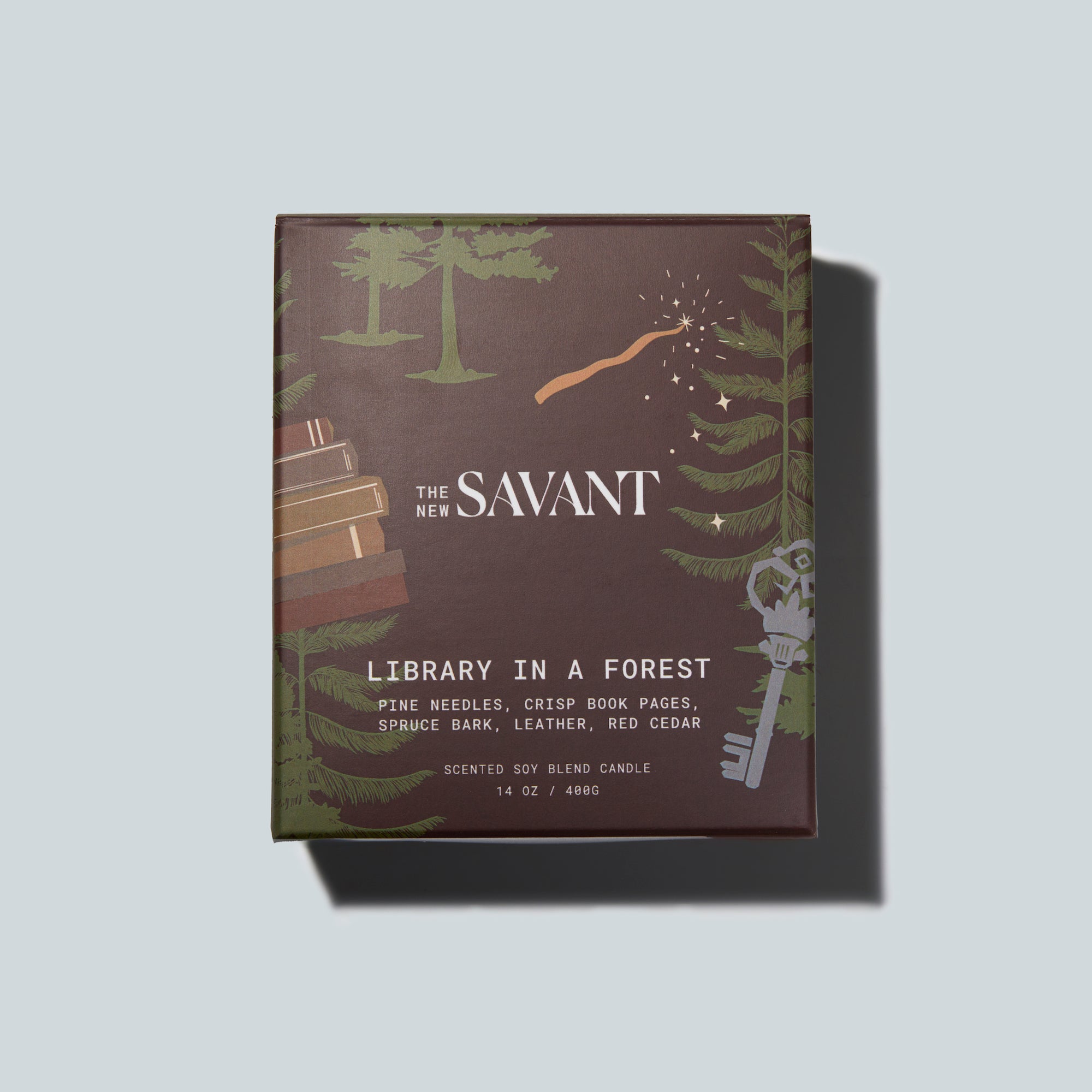 Library in a Forest Candle