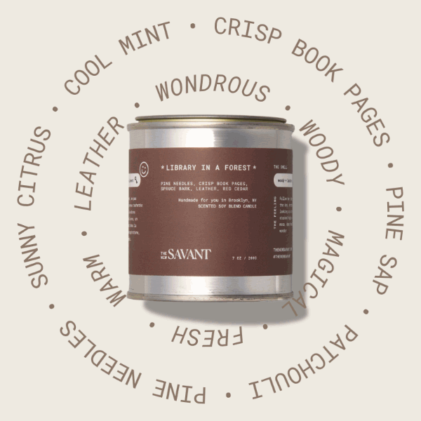 Library in a Forest Candle