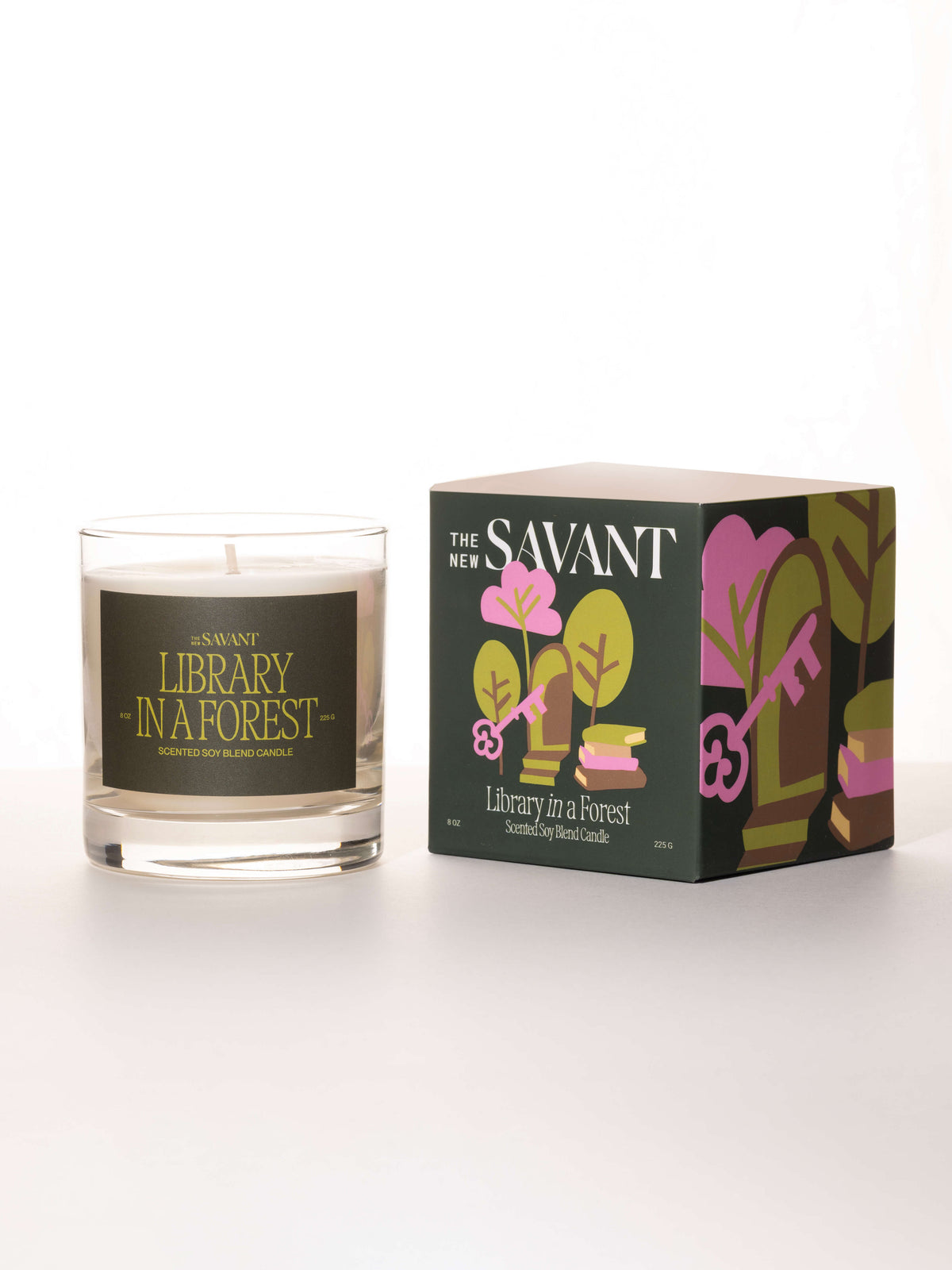 Library in a Forest Candle