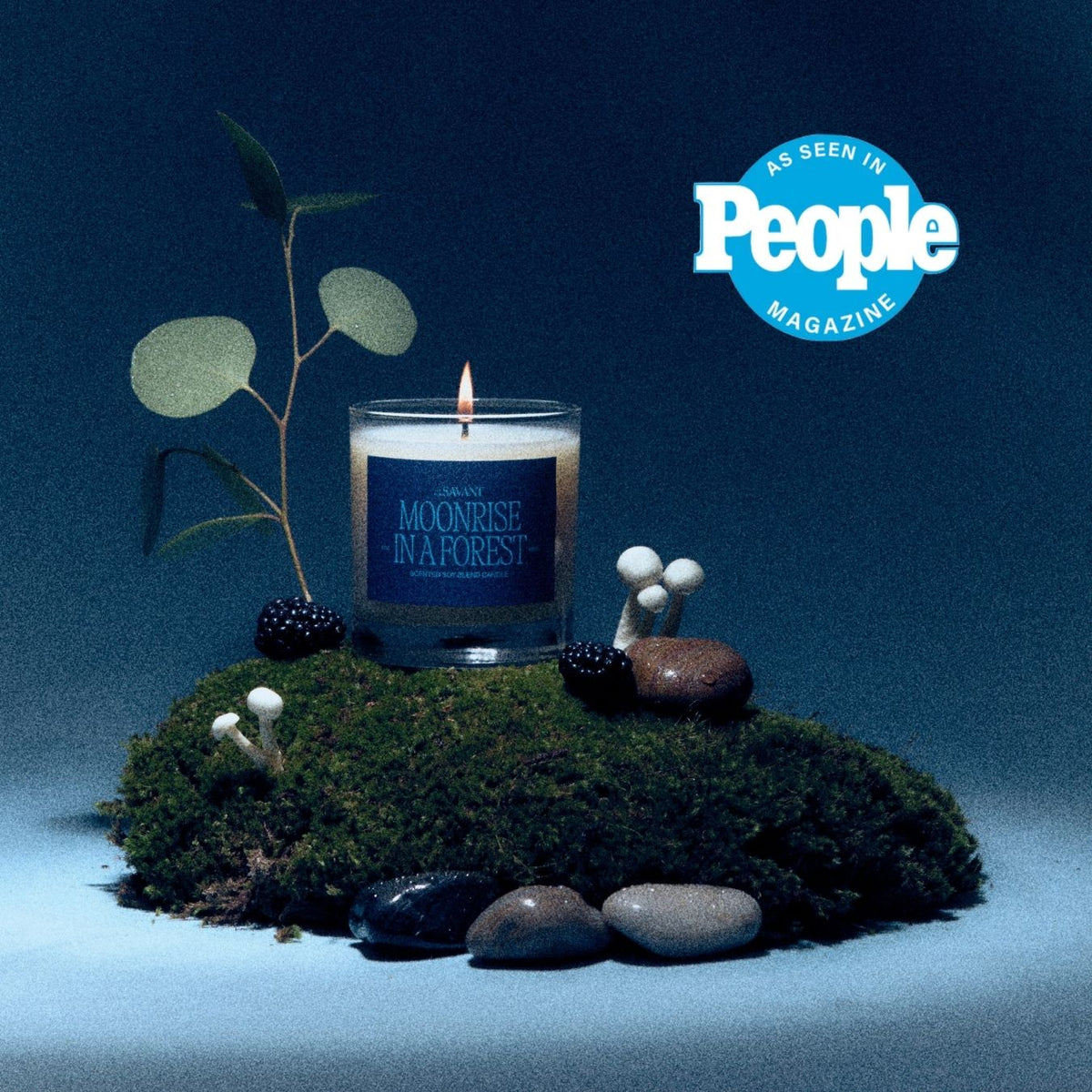 Moonrise in a Forest Candle