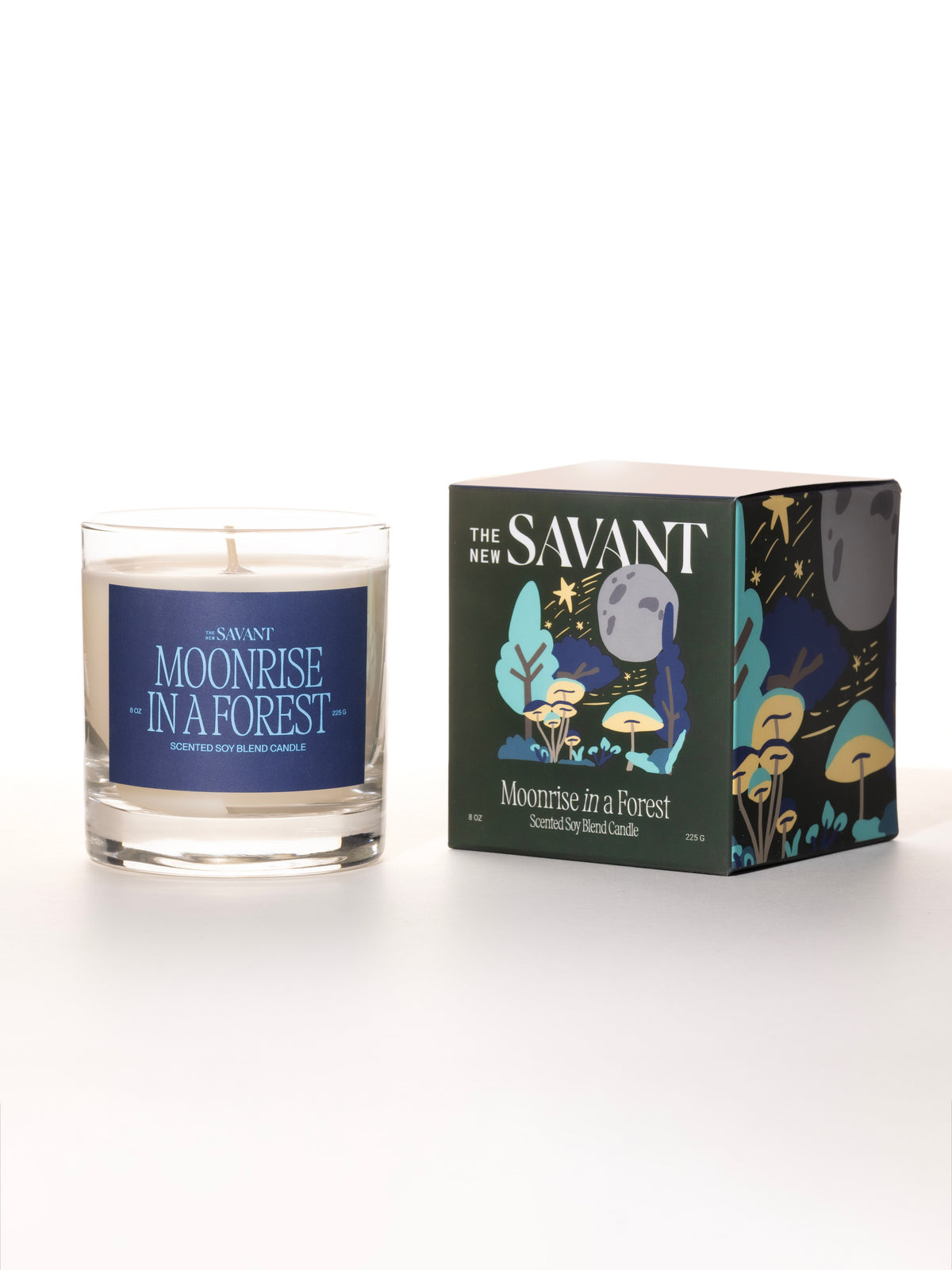 Moonrise in a Forest Candle