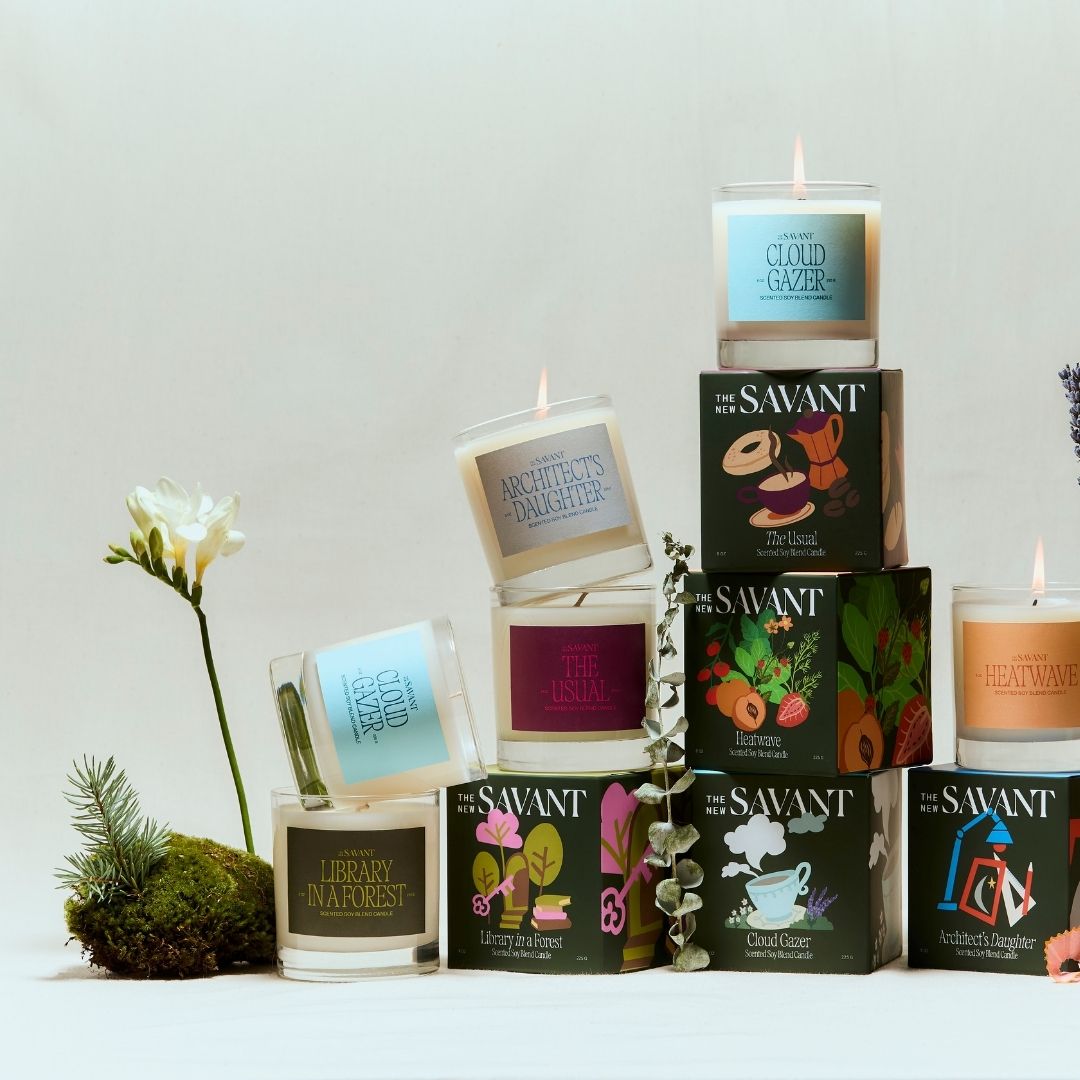 Library in a Forest Candle
